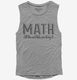 Math Cool Kids grey Womens Muscle Tank