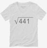 Math Nerd Gift Square Root 21st Birthday Womens Vneck Shirt 666x695.jpg?v=1700383741
