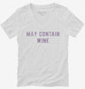 May Contain Wine Womens Vneck Shirt 666x695.jpg?v=1700628092