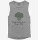Maybe Broccoli Doesnt Like You Either grey Womens Muscle Tank