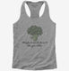 Maybe Broccoli Doesnt Like You Either grey Womens Racerback Tank