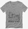 Midwest Is Best Womens Vneck