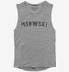 Midwest grey Womens Muscle Tank