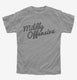 Mildly Offensive grey Youth Tee