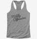 Mildly Offensive grey Womens Racerback Tank