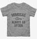 Mimosas Are Always An Option  Toddler Tee