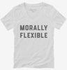 Morally Flexible No Morals Womens Vneck Shirt 666x695.jpg?v=1700383400
