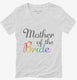 Mother Of The Bride Lesbian Rainbow  Womens V-Neck Tee