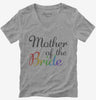 Mother Of The Bride Lesbian Rainbow Womens Vneck