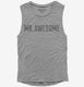 Mr Awesome  Womens Muscle Tank