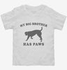 My Big Brother Has Paws Funny Baby Dog Toddler Shirt 666x695.jpg?v=1700365646