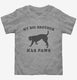 My Big Brother Has Paws Funny Baby Dog grey Toddler Tee