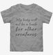 My Body Will Not Be A Tomb For Other Creatures Vegan Vegetarian  Toddler Tee