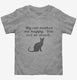 My Cat Makes Me Happy Saying grey Toddler Tee