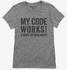 My Code Works I Have No Idea Why Womens