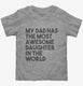 My Dad Has The Most Awesome Daughter In The World  Toddler Tee