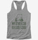My Other Car Is A Golf Cart grey Womens Racerback Tank