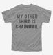 My Other Shirt Is Chainmail  Youth Tee