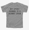 My Spirit Animal Is A Hermit Crab Kids Tshirt 19f60f7e-5a71-411d-813c-e1e1d2825bfb 666x695.jpg?v=1700599156