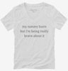My Tummy Hurts But Im Being Really Brave About It Womens Vneck Shirt 666x695.jpg?v=1700326528