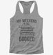 My Weekend Is All Booked  Womens Racerback Tank