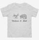Nature and Shit Funny Hunting white Toddler Tee