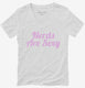 Nerds Are Sexy white Womens V-Neck Tee