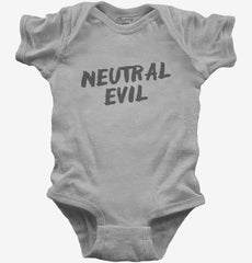 Neutral Evil Alignment Baby Bodysuit