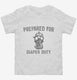 New Dad Prepared For Diaper Duty Funny white Toddler Tee