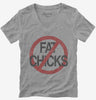 No Fat Chicks Womens Vneck