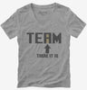 No I In Team There It Is Funny Womens Vneck