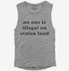 No One Is Illegal On Stolen Land  Womens Muscle Tank