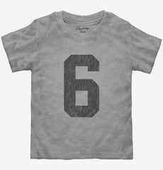 Number 6 Monogram Toddler Shirt