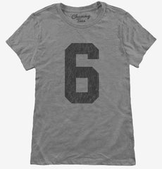 Number 6 Monogram Womens T-Shirt