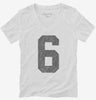 Number 6 Monogram Womens Vneck Shirt 666x695.jpg?v=1700361596