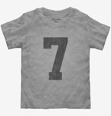 Number 7 Monogram Toddler Shirt