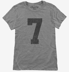 Number 7 Monogram Womens T-Shirt