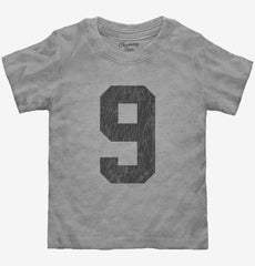 Number 9 Monogram Toddler Shirt