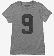 Number 9 Monogram Womens T-Shirt