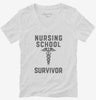 Nursing School Survivor Womens Vneck Shirt 666x695.jpg?v=1700368580