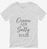 Ocean Air Salty Hair Funny Beach Womens Vneck Shirt 666x695.jpg?v=1700381380