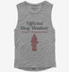 Official Dog Walker Caution Frequent Stops  Womens Muscle Tank