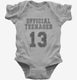 Official Teenager Funny 13th Birthday  Infant Bodysuit