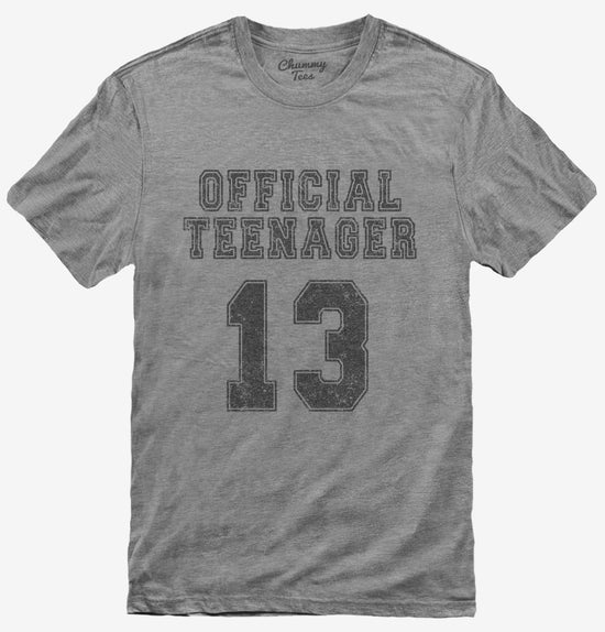 Official Teenager Funny 13th Birthday T-Shirt