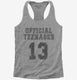 Official Teenager Funny 13th Birthday  Womens Racerback Tank