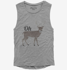 Oh Deer Womens Muscle Tank