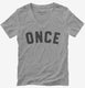 Once 11th Birthday  Womens V-Neck Tee