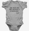 One Man And Woman Is A Marriage Baby Bodysuit 666x695.jpg?v=1700538839