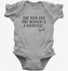 One Man And Woman Is A Marriage  Infant Bodysuit