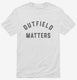 Outfield Matters Funny Baseball white Mens
